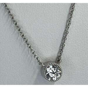 De Beers Forevermark Natural Diamond Solid 18K Gold Necklace (1/3 ct) Luxury NWT